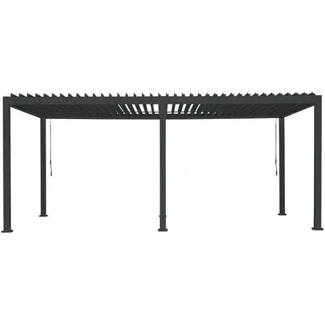 Meilleure affaire ? Chalet & Jardin Pergola Bioclimatique Anthracite Alu Acier 3 X 6 M ? 1 Meilleure affaire ? Chalet & Jardin Pergola Bioclimatique Anthracite Alu Acier 3 X 6 M ?
