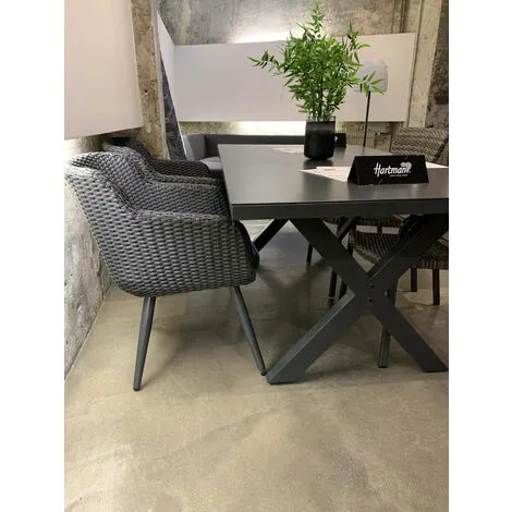 Meilleur prix ? Chalet & Jardin Chaise-fauteuil Amadora En Résine Tressée - Pieds En Aluminium - Anthracite ? 3 Meilleur prix ? Chalet & Jardin Chaise-fauteuil Amadora En Résine Tressée - Pieds En Aluminium - Anthracite ? – Image 3
